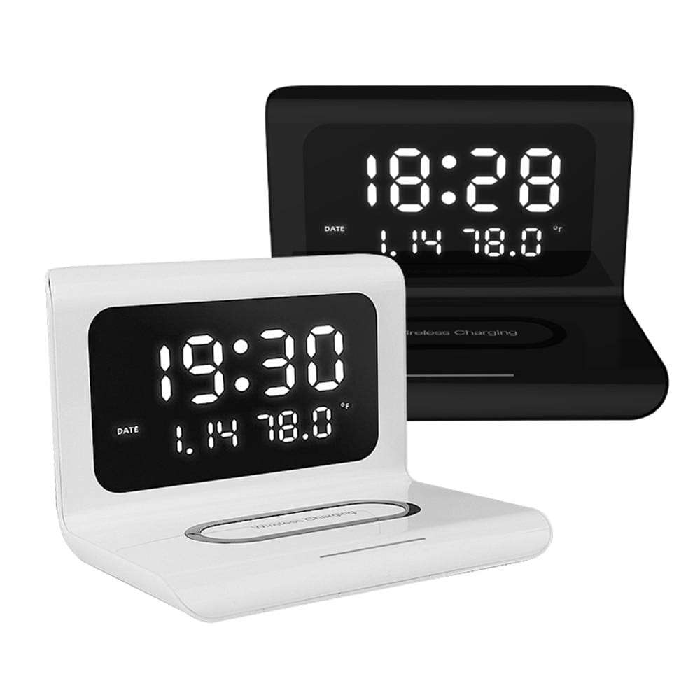 Wireless Charger Thermometer Calendar Clock