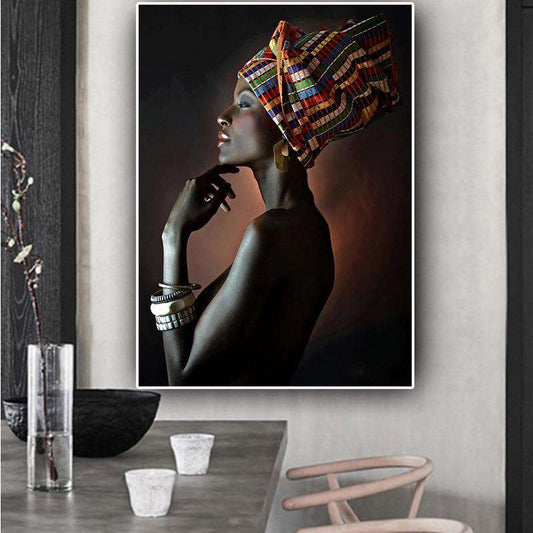 High Quality Black African Nude Woman Posters